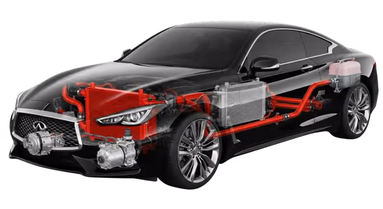 Infiniti AC compressor and refrigerant recharge service