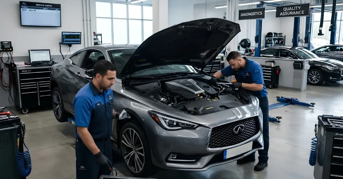 Infiniti suspension and steering component repair