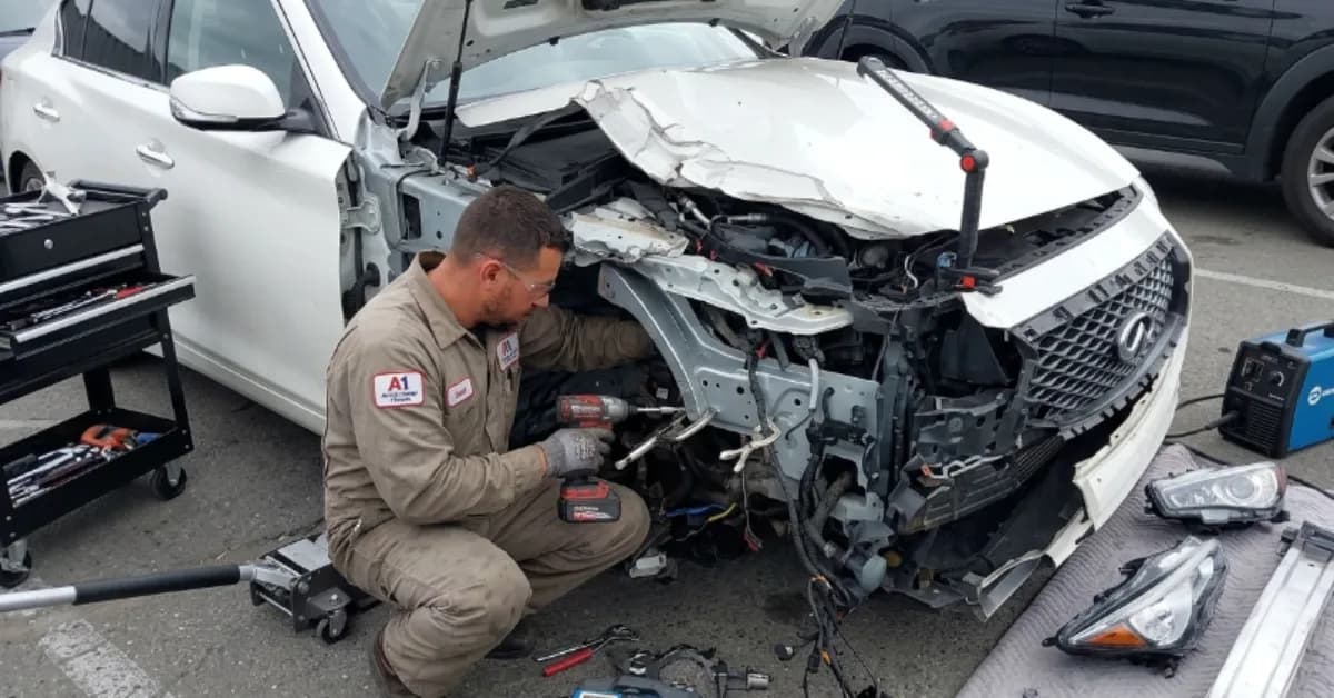 إصلاح هيكل سيارات إنفينيتي في مصفح، أبوظبي